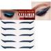 Sticker Eyeliner Glitter | 5 Pairs Glitter Instant -Adhesive Eyeliner Stencil | Sticker Eyeliner Tool Makeup Eyeliner Stickers Winged Eyeliner Stencil for Eye Makeup Tool Skoulazeo Blue (Five Pairs) - Buy Online on GoSupps.com