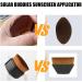 2 Kids Sunscreen Applicator - Suntan Lotion Applicator with Two Brush Heads Soft Bristles Makeup Brushes for Liquid Foundation Powder Cream Portable Lotion Applicator with Protective Caps - Buy Online on GoSupps.com