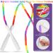 Fezog 2 Pack Rainbow Beaded Kids Jump Rope for Kids & Adults | Tangle-Free Segmented Skipping Rope for Fitness Exercise Training - 7 FT - Buy Online on GoSupps.com