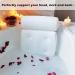 AEROiVi Bathtub Pillow - Neck and Back Support with Non Slip Suction Cups | Spa Bath Cushion - Buy Online on GoSupps.com