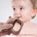 RMGVG Baby Teething Toys - Anti-Drop Silicone Mitten Teether for Infants 3+ Months - Pain Relief and Sucking Needs - BPA Free (Brown) - Buy Online on GoSupps.com