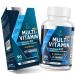 Multivitamin for Men 50+ with Methylated B12 & Folate, Omega-3 & CoQ10 Fermented Herbal Blend, 43 Vitamins & Minerals Supports Brain & Memory and Immune Health - 90 Capsules 90 Count (Pack of 1)