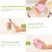 3-Pack Cleaning Kitchen Sponges Oval Pink Stripes Kitchen Cellulose Dishwashing Wood Pulp Cotton - Buy Online on GoSupps.com
