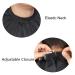 Waterproof Barber Cape & Neck Duster Brush Set | Salon Haircut Cape with Adjustable Elastic Neck - Black - Buy Online on GoSupps.com