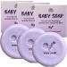 Relaxcation Baby Soap Bar with Lavender Essential Oils, Organic Chamomile Water and Moisturizing Shea Butter - Naturally Cold Processed in USA - Gift For Newborns, Babys, Kids and Adults (3-pack)