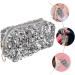 Lurrose Portable Cosmetic Bag | Silver 19x10CM Square Travel Toiletry Bag for Women - International Shipping Available - Buy Online on GoSupps.com