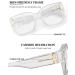 LVIOE Fit Over Blue Light Filter Glasses - Oversized Blue Light Blocking Glasses for Men & Women - Transparent LB7511 A03 - Buy Online on GoSupps.com
