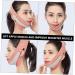 VINTORKY Thin Face Belt Face Band Face Lifting Bandage Face Beauty Belt Double Chin Reducer Orange Spandex - Buy Online on GoSupps.com