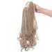 45cm Sandy Blonde Ponytail Extension with Clamp - Heat Resistant Real-Like Hair Braid - Buy Online on GoSupps.com