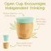 Munchkin Bamboo Open Cup 5oz - BPA Free Toddler Drinking Cup | Mint 360 Design | Weaning Cup for Babies 6 Months - Buy Online on GoSupps.com