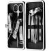 LaRoc 12pc Manicure & Pedicure Set - Nail Clippers Cuticle Remover - Luxurious Face Foot Hand Nail Care Kit - Pedicure Sets for Feet Mens Grooming Kits & Manicure Set for Women - Buy Online on GoSupps.com