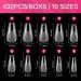 Buy AIMeili 432pcs Transparent Fake Nails - 12 Sizes Short Coffee Artificial Nail Tips for Acrylic & UV Gel Nail Art - Perfect for DIY Nail Designs - Buy Online on GoSupps.com
