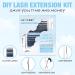 GEMERRY Cluster Lashes Kit 120Pcs D Curl Individual Eyelash Extension Kit with Lash Bond, Seal, Glue Remover, and Tweezers - Buy Online on GoSupps.com