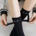 Creative Magnetic Holding Hands Couple Socks - 2 Pair Funny 3D Doll Cute Gifts - Black&White - Buy Online on GoSupps.com