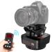 OlyCelotti Pan Tilt Camera Mount, Motorized Tripod Head with Remote Control and Mobile Phone Clip for DSLR Cameras, Smartphones, Tripod (Limited Weight Under 2.2lb) Under 2.2 LB