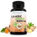 Turmeric Curcumin with Ginger 95% Curcuminoids with BioPerine - 180 Veggie Capsules - Made in USA 180 Count (Pack of 1)
