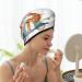 Hair Towel Wrap for Fast Drying | Button Closure Hair Turban | Quick-Dry Head Towel - Animals in Transport Design - Buy Online on GoSupps.com