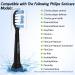 Trustnice Replacement Brushes for Philips Sonicare - Brush Heads Compatible with Healthywhite EasyClean Gum Health & Flexcare - 8 Pack (Black) - International Shipping Available - Buy Online on GoSupps.com