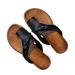Women Fashion Toe Loop Sandals Women's Breathable Non-Slip Slip-On Hallux Valgus Clip Toe Sandals Summer Comfortable Orthopedic Flip-Flop for Bunion Splints Toe Separator 5.5 Black