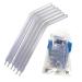 250 Air Water Oral Syringe Tips Teeth Cleaning Tools Dental Tools for Improved Teeth Health Care Dental Pocket Irrigator Disposable Water Spray Nozzles in Clear