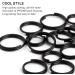 FEGVE Titanium Key Rings Split Rings - Non-Magnetic Small Keyrings for Necklaces, Keys, and Jewelry - 15pcs Mix 10/12/14mm (Black) - Buy Online on GoSupps.com