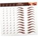 Hemoton 10 Sheets sticker eyebrow stickers peel off simulation eyebrow grooming shaping eyebrow 1 count (Pack of 1) Brownx2pcs - Buy Online on GoSupps.com