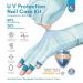 Saviland UV Gloves for Gel Nails - UPF200+ UV Nail Gloves with UV Tape, Finger Gloves for Nail Light Curing and Skin Care - Blue (Gift for Women) - Buy Online on GoSupps.com