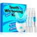 Nicwell Teeth Whitening Kit for Sensitive Tooth: 3 x 35% Carbamide Peroxide Gel & 1 Safe Remineralizing Pen - Teeth whitening LED light for Glow Gen Aged 18-34 - Oral Care for Dentist Office Daily use