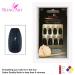 Shop Bling Art Black Gel False Nails | 24 Ballerina Coffin Artificial Nails with Glue - Long Tips for Glamorous Style - Buy Online on GoSupps.com