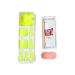 KISS imPRESS Color No Glue Pedi Press-On Toenails - Light Lime Neon Squoval Shape | 24 Nails Prep Pad Manicure Stick & Mini File - Shop Internationally - Buy Online on GoSupps.com