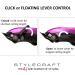 StyleCraft Ergo Professional Microchipped Magnetic Clipper - 5 Guards Charging Stand & 3 Customizable Lids (Black Pink Blue) - International Shipping Available - Buy Online on GoSupps.com