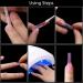 Dual Nail Forms Set - 120 Pieces Coffin Nail Gel Extension Forms with Scale, Nail Clips, Brush Pen, and Nail Buffer - Acrylic Nails Kit - Buy Online on GoSupps.com