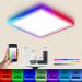 Blnan Smart RGB LED ceiling lamp Dimmable 24W WIFI ceiling lamp with app control and remote control compatible with Alexa Google Home living room bedroom children's room dining room 32cm