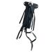 Urban Kevlar Long Genuine Black Leather Hair Tube With Hair Clip And Studded Hair Wrap