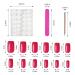 768 Pieces Medium Square Press on Nails - Ebanku 32 Colors Glossy Fake Nails | Full Cover Artificial Acrylic Nail Tip Kit for DIY Nail Art - Buy Online on GoSupps.com