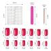 769PCS Assorted Colored Press On Nails - Medium Length Acrylic Fake Nails | EBANKU 32 Color Short Square French Nail Tips for Women & Girls - Buy Online on GoSupps.com