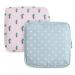 Sanitary Napkin Storage Bag 2pack Sanitary Napkin Pads Storage Bag with Zipper 5x5 inches First Period Bag for Girls/Women/Ladies(Pink Cactus)