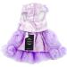 Luxury Summer Pet Dress for Small Dogs & Cats - Paidful Rose Flower Lace Tutu Wedding Dress - Purple Birthday Outfit for Chihuahua - Size M - Buy Online on GoSupps.com