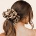 CEELGON Large Silk Satin Scrunchies for Women - Pack of 6 Oversized Hair Ties in Pink Champagne Ivory Gold - Buy Online on GoSupps.com