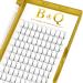 Finished eyelash compartments 4D-C-0.10-12 Long Fantry compartment extension 0.10 strength C Curl 8-15 Individual lengths 4D eyelash volume technology Matt black (4D-C-0.10.12mm) 12 mm 4D-0.10-c