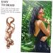 minkissy French Curly Wig Crochet Braiding Hair Deep Wave Wig Hair Extensions for Braids Braid in Hair Extensions Crochet Hooks for Hair Braiding Wig Loose To Weave High Temperature Wire 70X8CM Brown - Buy Online on GoSupps.com