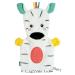 Fehn washing glove zebra - washcloth with animal motif for happy bathing fun - sucking strong & cuddly soft - for babies and children from 0+ months