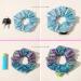 8 Piece Tie Dye Velvet Pocket Hair Scrunchies for Girls and Women with Hidden Zipper Pocket - Colorful and Shiny Elastic Hair Bands for Chapstick and Money Storage - Buy Online on GoSupps.com