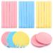 120 Pieces Facial Sponge Compressed Professional Makeup Removal Sponge Round Face Cleaning Sponge for Spa Exfoliating Mask(Yellow Pink Blue)