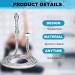 7 Holes Shower Enema Douche Attachments - Aluminium Water Nozzle Cleaning Kit with Velvet Carry Bag | International Shipping Available - Buy Online on GoSupps.com