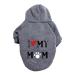 Waterproof dog coat winter warm jacket dog puppy sweater boy for little with bag-warm dog medium hoodie autumn clothing winter fleece pet clothing dogs (11111debka-gray l) l 1111debka-gray