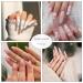 BABALAL Coffin Press on Nails - 24pcs Medium Fake Nails with Glue, Brown Rhombus Designs for Full Cover Ballerina Acrylic False Nails - Buy Online on GoSupps.com