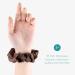 Navaris 2 Pack Large Silk Scrunchies for Hair - Beige/Brown - Elastic Ponytail Holder Set for Women and Girls - Buy Online on GoSupps.com