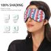 Patriotic Star Sleep Mask - Light Blocking Eye Mask for Men & Women | Adjustable Blindfold for Travel & Naps | USA Independence Day Gift - Buy Online on GoSupps.com