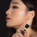 Uonlytech 2pcs Makeup Brush Set - Foundation & Eyeshadow Brushes for Women | Loose Powder & Liquid Eyeliner | Travel-Friendly Black Cosmetics - Buy Online on GoSupps.com